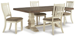 J&M Furniture - Ashley Furniture - Bolanburg Extension Dining Table and 4 Chairs - Extension Dining Table and 4 Chairs - D647D15