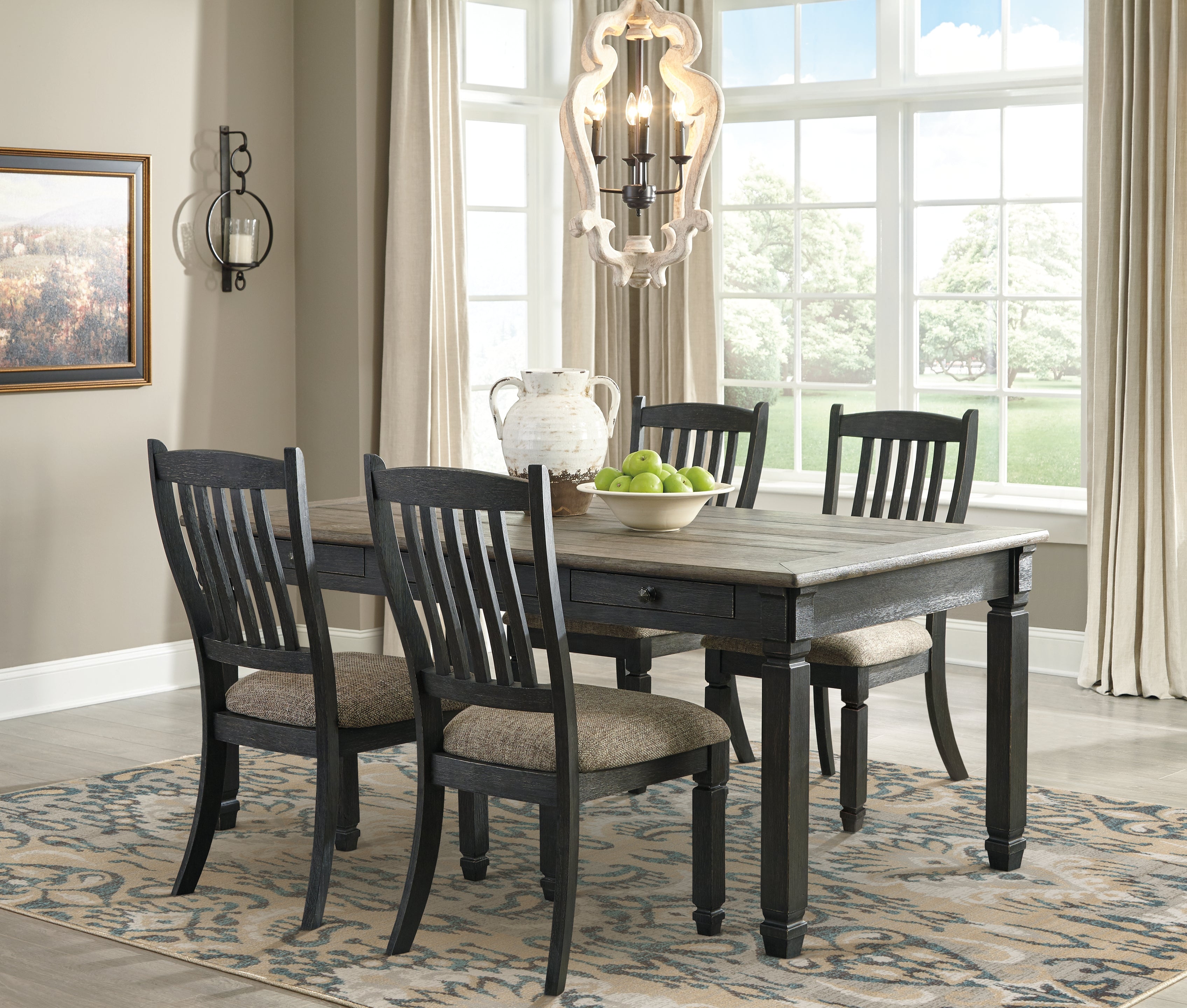 J&M Furniture - Ashley Furniture - Tyler Creek Dining Table and 4 Chairs - Dining Table and 4 Chairs - D736D1