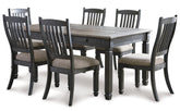 J&M Furniture - Ashley Furniture - Tyler Creek Dining Table and 6 Chairs - Dining Table and 6 Chairs - D736D4