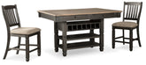 J&M Furniture - Ashley Furniture - Tyler Creek Counter Height Dining Table and 2 Barstools - Counter Height Dining Table and 2 Barstools - D736D14