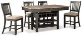 J&M Furniture - Ashley Furniture - Tyler Creek Counter Height Dining Table with 4 Barstools - Counter Height Dining Table with 4 Barstools - D736D3
