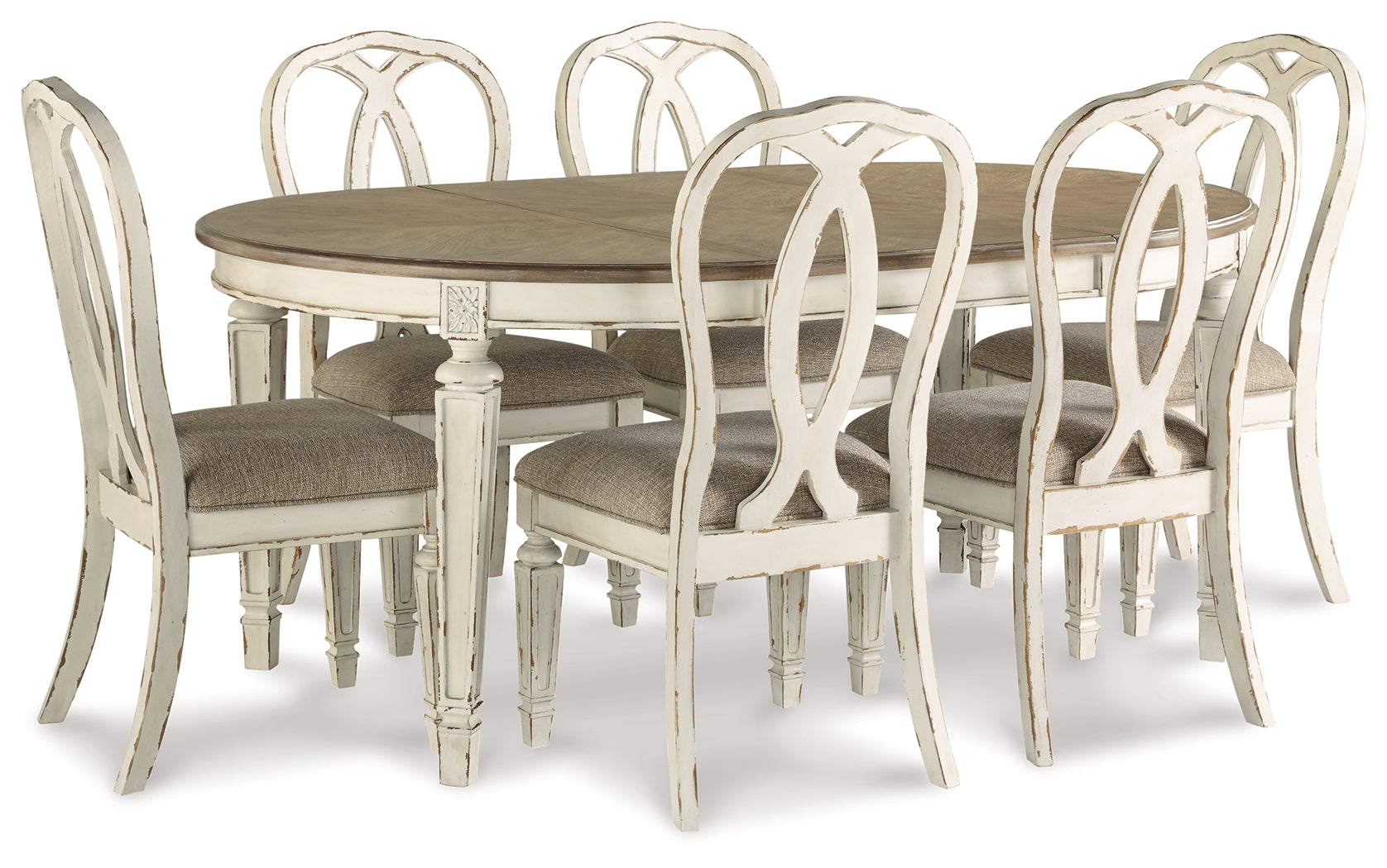 J&M Furniture - Ashley Furniture - Realyn Dining Table and 6 Chairs - Dining Table and 6 Chairs - D743D13