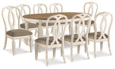 J&M Furniture - Ashley Furniture - Realyn Dining Table and 8 Chairs - Dining Table and 8 Chairs - D743D15