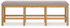 Havonplane Counter Height Dining Table, 6 Barstools and Bench