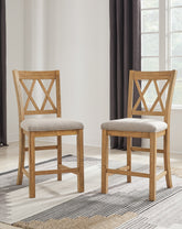 J&M Furniture - Ashley Furniture - Havonplane Barstool (Set of 2) - Barstool (Set of 2) - D773-124X2