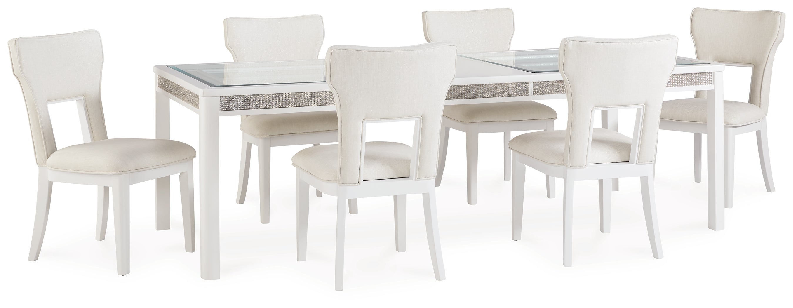 J&M Furniture - Ashley Furniture - Chalanna Dining Table and 6 Chairs - Dining Table and 6 Chairs - D822D2