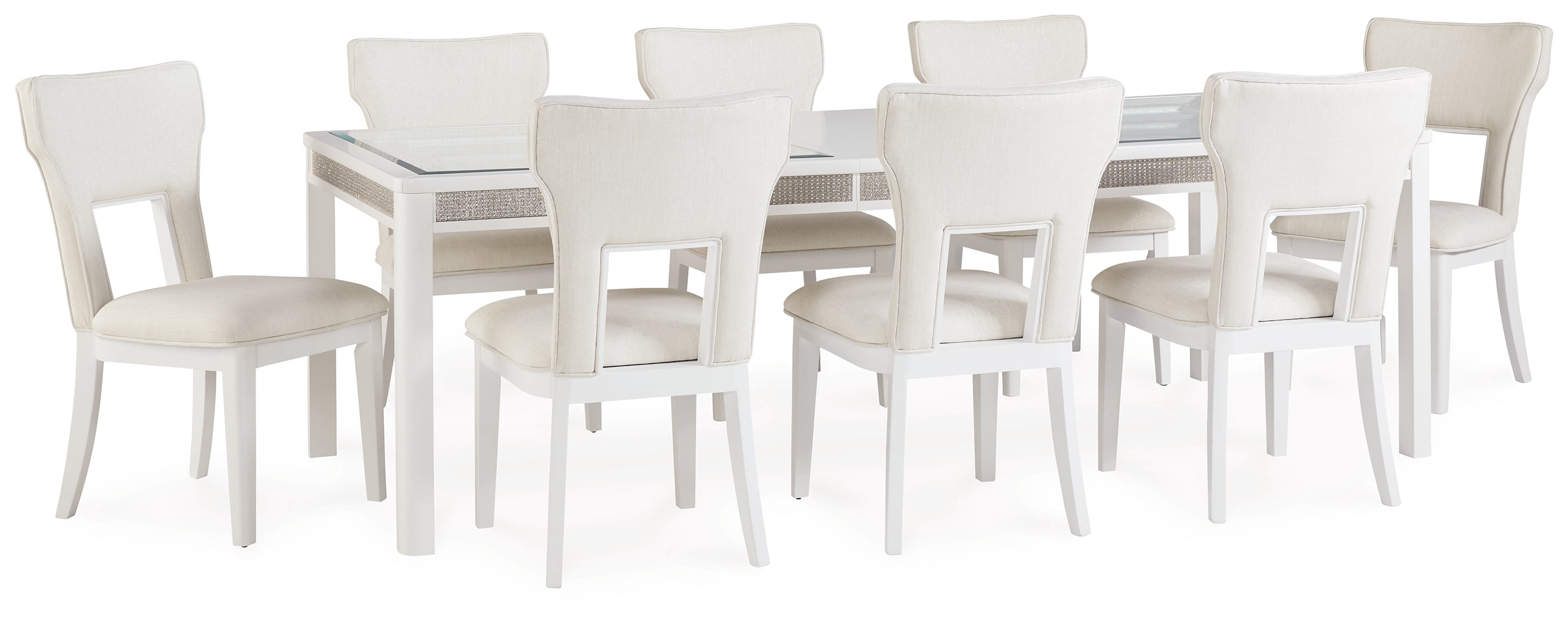 J&M Furniture - Ashley Furniture - Chalanna Dining Table and 8 Chairs - Dining Table and 8 Chairs - D822D3