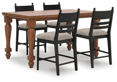 J&M Furniture - Ashley Furniture - Greddinton Counter Height Dining Table and 4 Barstools - Counter Height Dining Table and 4 Barstools - PCD824D16