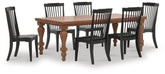 J&M Furniture - Ashley Furniture - Greddinton Dining Table and 6 Chairs - Dining Table and 6 Chairs - PCD824D23