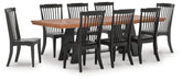 J&M Furniture - Ashley Furniture - Greddinton Extension Dining Table and 8 Chairs - Extension Dining Table and 8 Chairs - PCD824D34