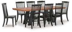 J&M Furniture - Ashley Furniture - Greddinton Extension Dining Table and 8 Chairs - Extension Dining Table and 8 Chairs - PCD824D34
