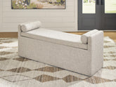J&M Furniture - Ashley Furniture - Galliden 62" Dining Bench - Large UPH Dining Room Bench - D841-00