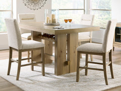 J&M Furniture - Ashley Furniture - Lasinger Counter Height Dining Table and 4 Barstools - Counter Height Dining Table and 4 Barstools - PCD852D2