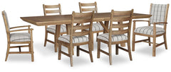 J&M Furniture - Ashley Furniture - Ridgester Extension Dining Table, 2 Arm Chairs and 4 Side Chairs - Extension Dining Table, 2 Arm Chairs and 4 Side Chairs - D858D2