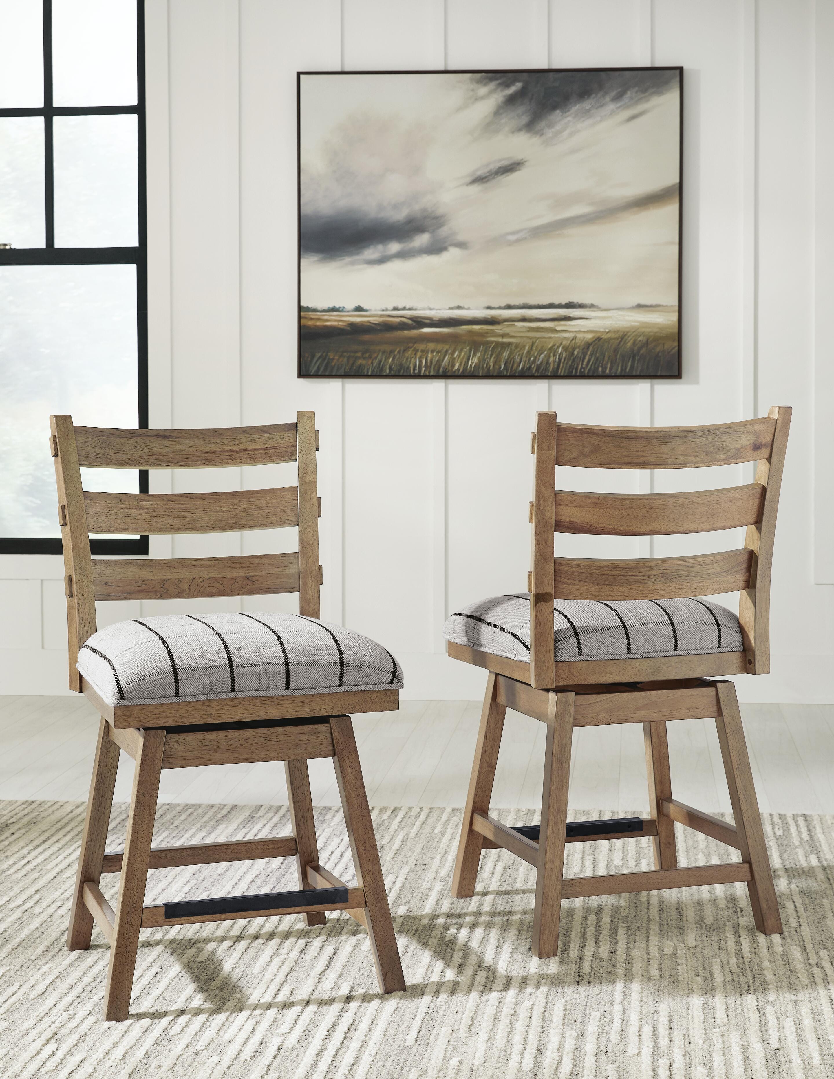 J&M Furniture - Ashley Furniture - Ridgester Counter Height Barstool (Set of 2) - Counter Height Barstool (Set of 2) - D858-224X2