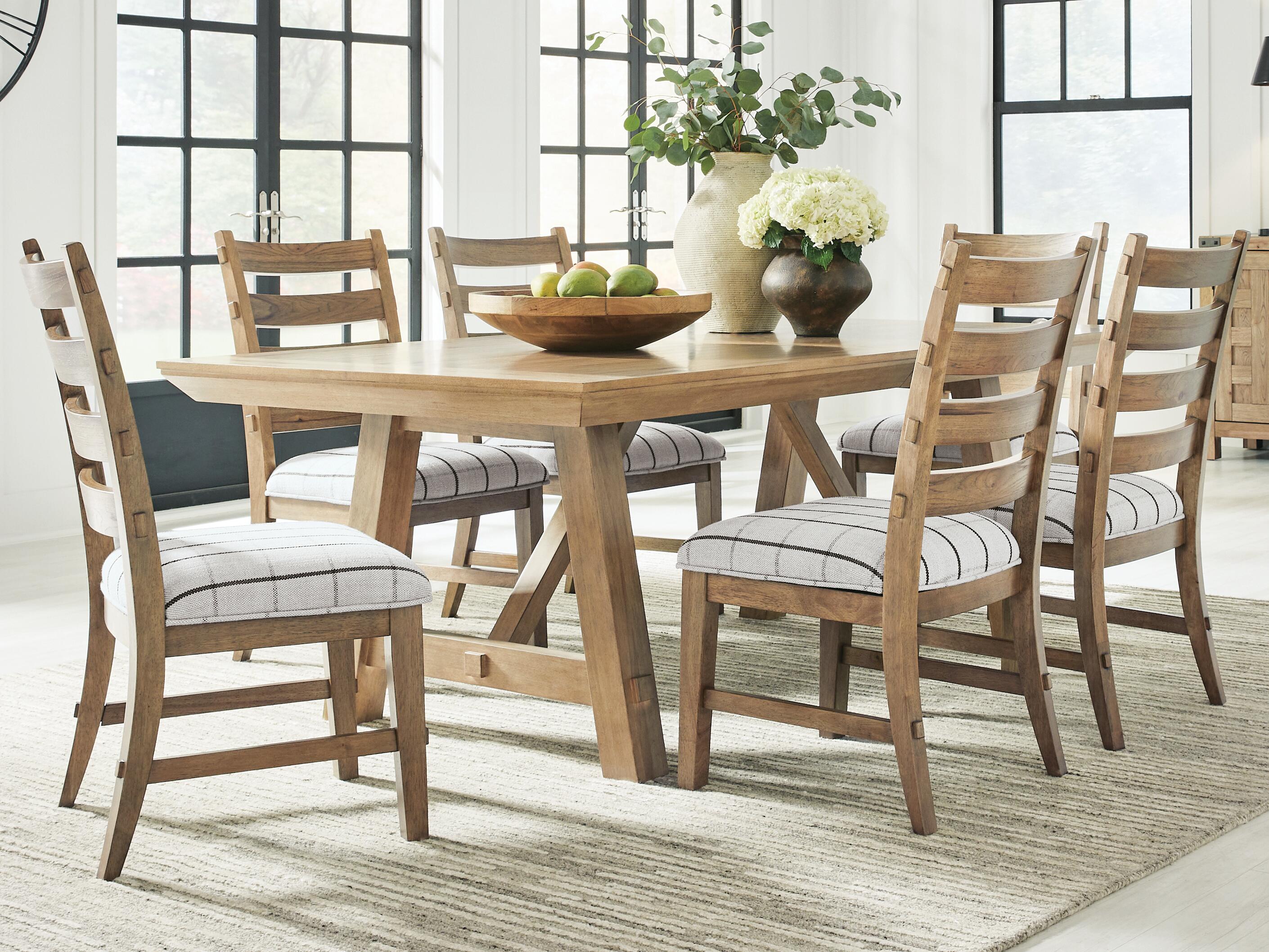 J&M Furniture - Ashley Furniture - Ridgester Extension Dining Table and 6 Chairs - Extension Dining Table and 6 Chairs - D858D5