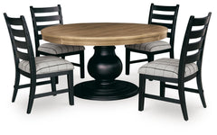 Ridgester Dining Table and 4 Chairs