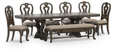 J&M Furniture - Ashley Furniture - Maylee Dining Table, 6 Chairs and Bench - Dining Table, 6 Chairs and Bench - D947D15