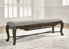 J&M Furniture - Ashley Furniture - Maylee 63" Dining Bench - Upholstered Storage Bench - D947-00