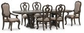 J&M Furniture - Ashley Furniture - Maylee Dining Table and 6 Chairs - Dining Table and 6 Chairs - D947D3