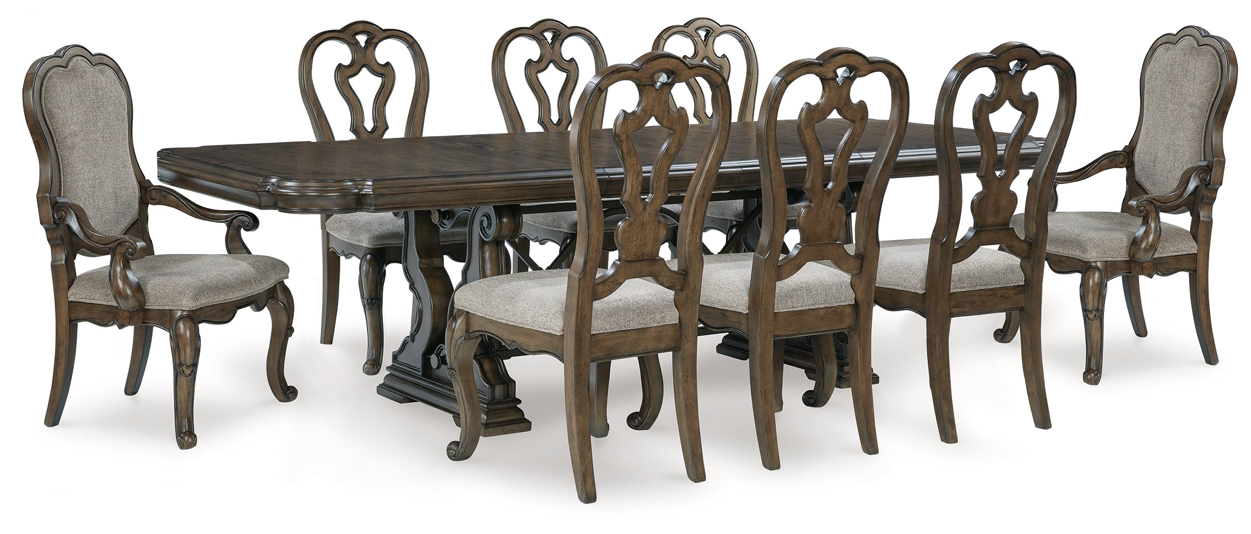 J&M Furniture - Ashley Furniture - Maylee Dining Table and 8 Chairs - Dining Table and 8 Chairs - D947D11