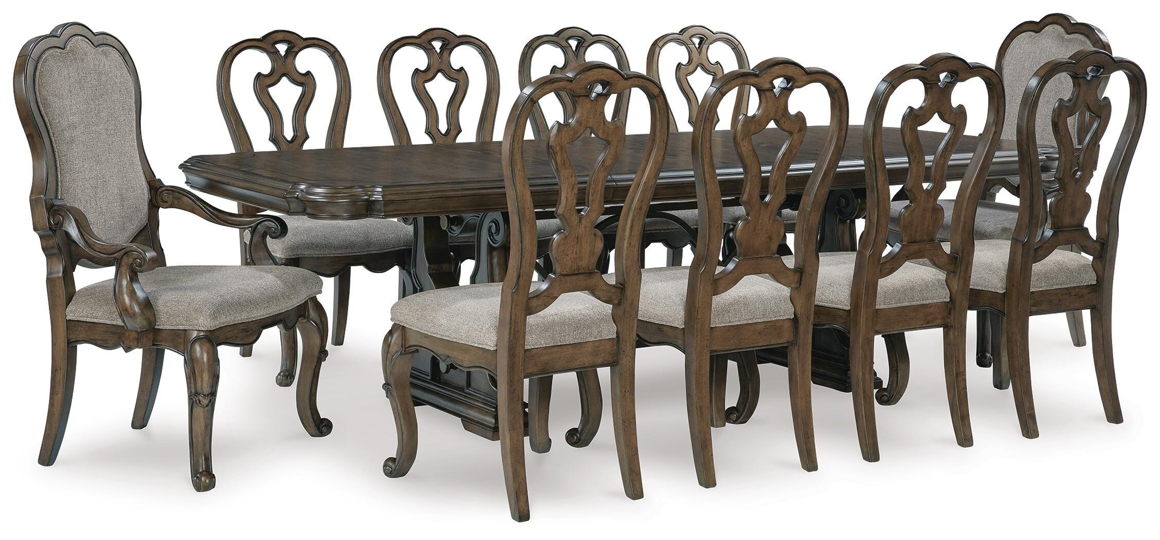 J&M Furniture - Ashley Furniture - Maylee Dining Table and 10 Chairs - Dining Table and 10 Chairs - D947D14