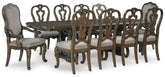 J&M Furniture - Ashley Furniture - Maylee Dining Table and 10 Chairs - Dining Table and 10 Chairs - D947D14