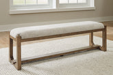 J&M Furniture - Ashley Furniture - Cabalynn 63" Dining Bench - Large UPH Dining Room Bench - D974-00