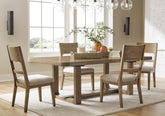 J&M Furniture - Ashley Furniture - Cabalynn Extension Dining Table and 4 Chairs - Extension Dining Table and 4 Chairs - D974D1