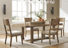 J&M Furniture - Ashley Furniture - Cabalynn Extension Dining Table and 4 Chairs - Extension Dining Table and 4 Chairs - D974D1