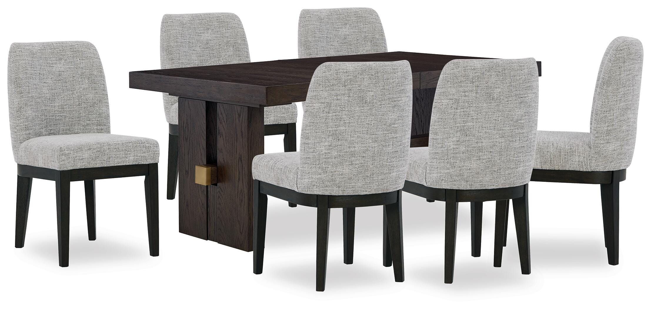 J&M Furniture - Ashley Furniture - Burkhaus Dining Table and 6 Chairs - Dining Table and 6 Chairs - D984D8