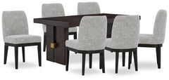 J&M Furniture - Ashley Furniture - Burkhaus Dining Table and 6 Chairs - Dining Table and 6 Chairs - D984D8