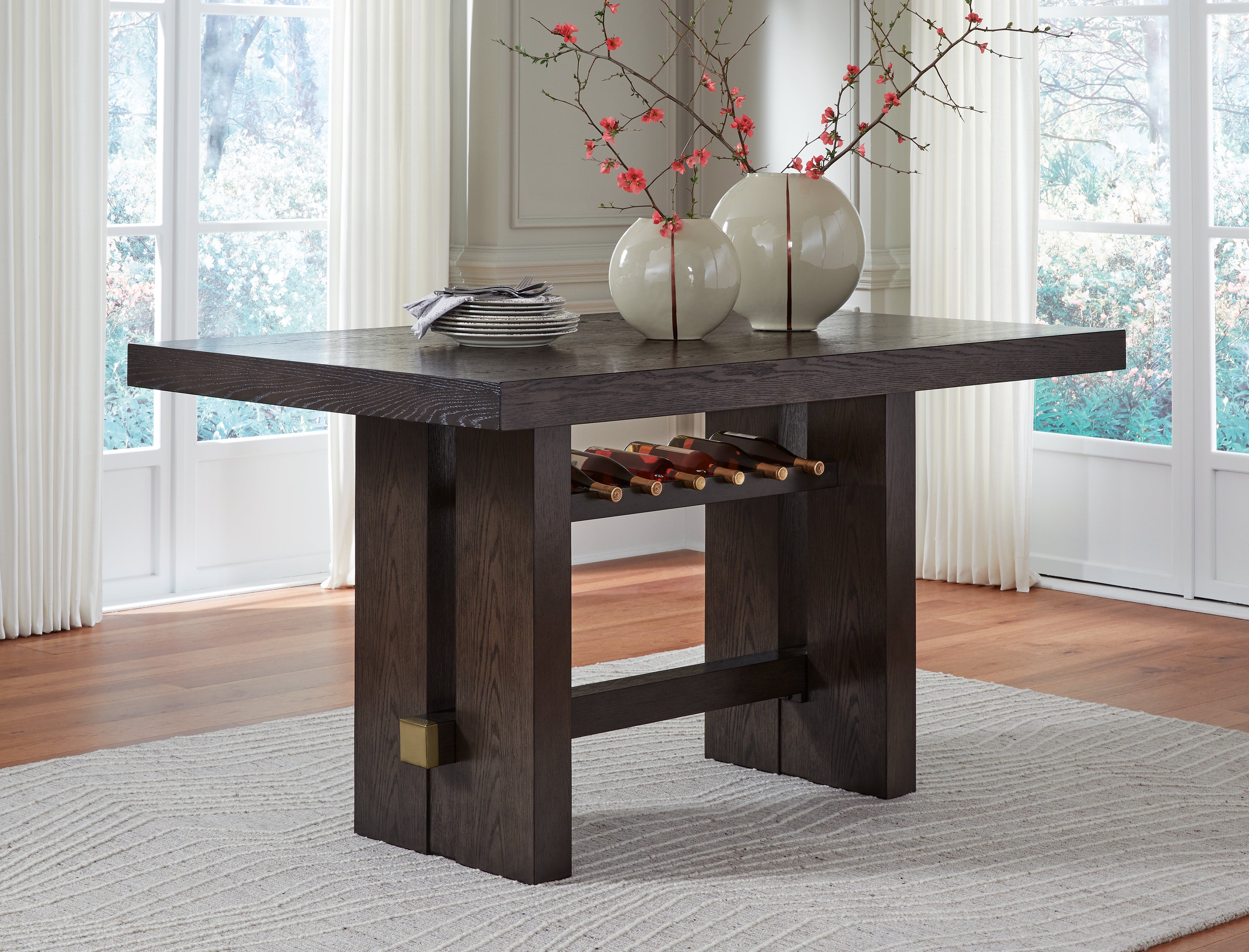 J&M Furniture - Ashley Furniture - Burkhaus Counter Height Dining Table - RECT Dining Room Counter Table - D984-32
