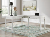 J&M Furniture - Ashley Furniture - Robbinsdale L-Shaped Home Office Desk - L-Shaped Home Office Desk - H742H1