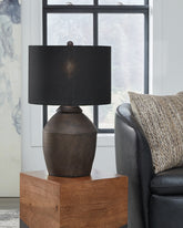 J&M Furniture - Ashley Furniture - Naareman Table Lamp - Terracotta Table Lamp (1/CN) - L100804