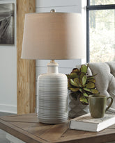 J&M Furniture - Ashley Furniture - Marnina Table Lamp (Set of 2) - Ceramic Table Lamp (Set of 2) - L121854