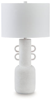 J&M Furniture - Ashley Furniture - Perringhill Table Lamp - Metal Table Lamp (1/CN) / Distressed White - L207504