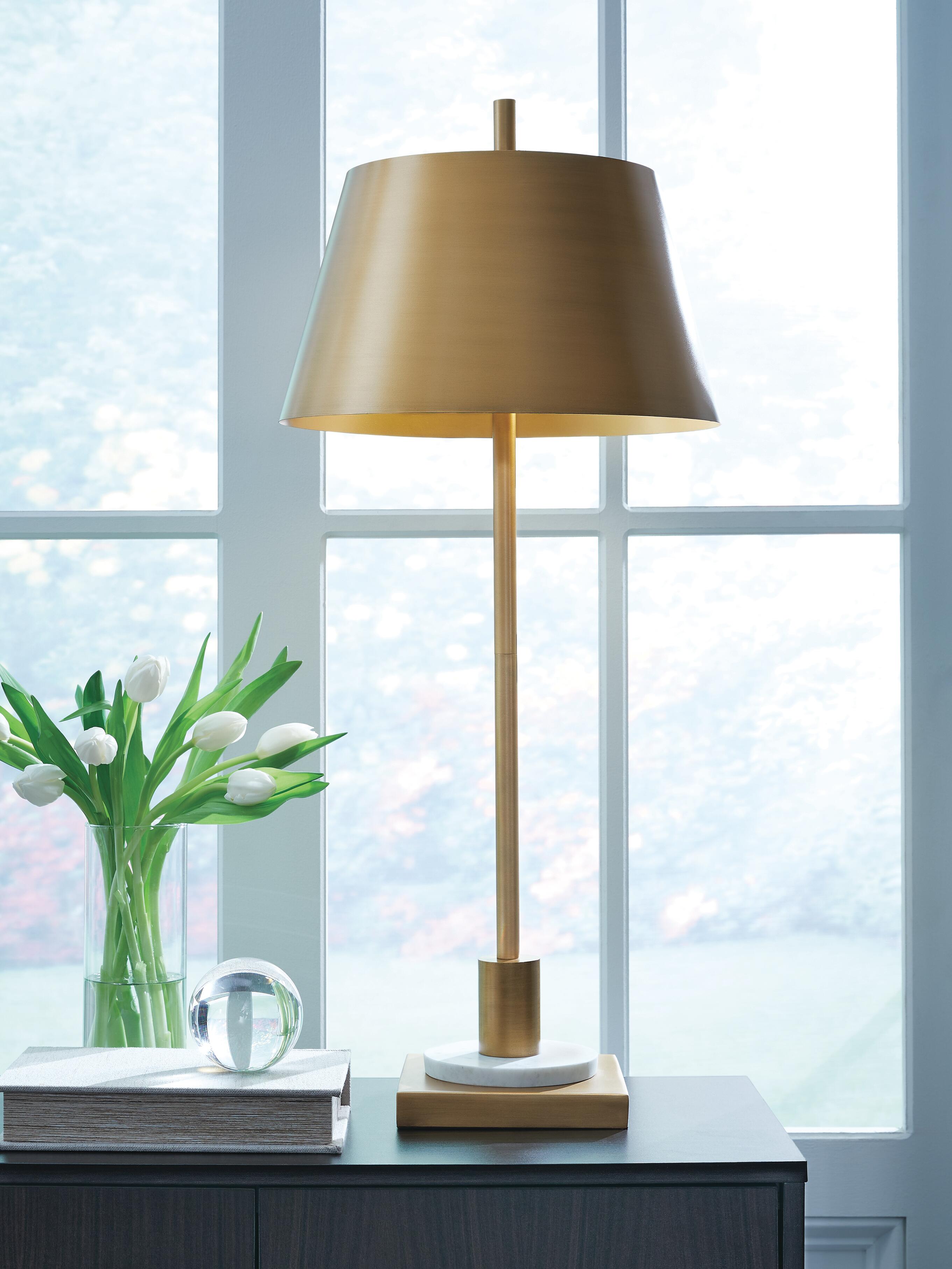 J&M Furniture - Ashley Furniture - Fritzburn Table Lamp - Metal Table Lamp (1/CN) - L208444