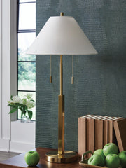 J&M Furniture - Ashley Furniture - Haigwood Table Lamp - Metal Table Lamp (1/CN) - L208474