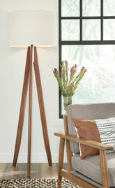 J&M Furniture - Ashley Furniture - Dallson Floor Lamp - Wood Floor Lamp (1/CN) - L329011
