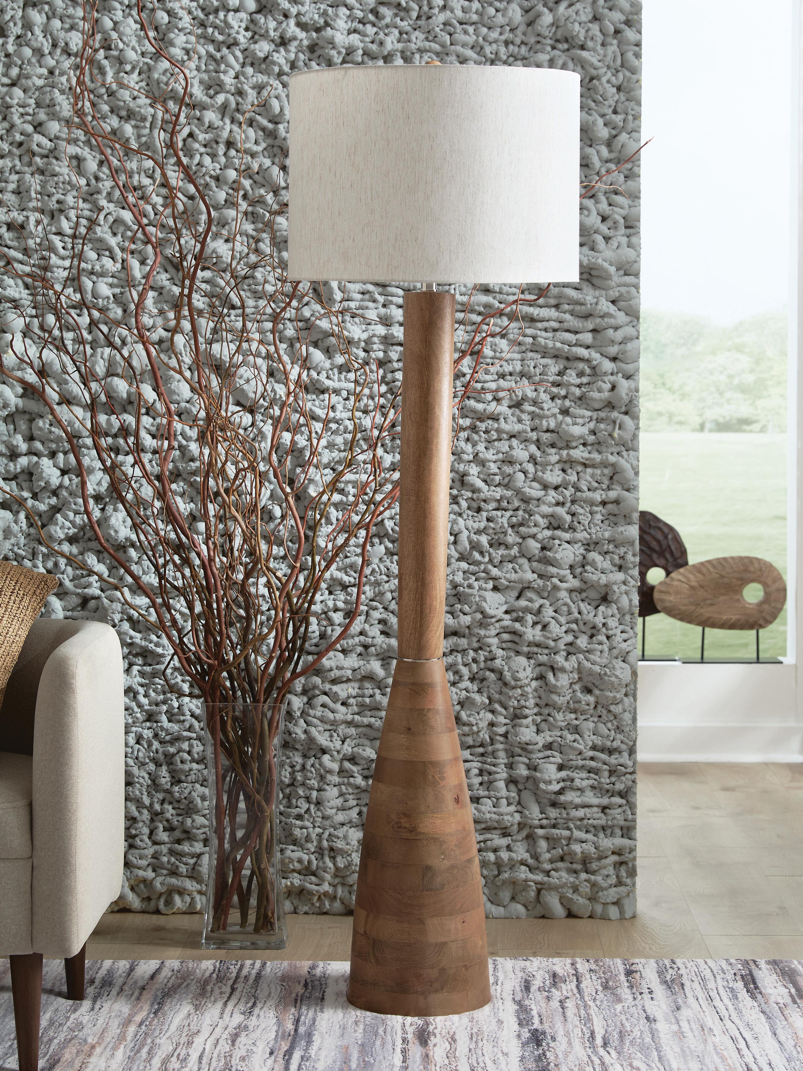 J&M Furniture - Ashley Furniture - Ailsa Floor Lamp - Wood Floor Lamp (1/CN) - L329111