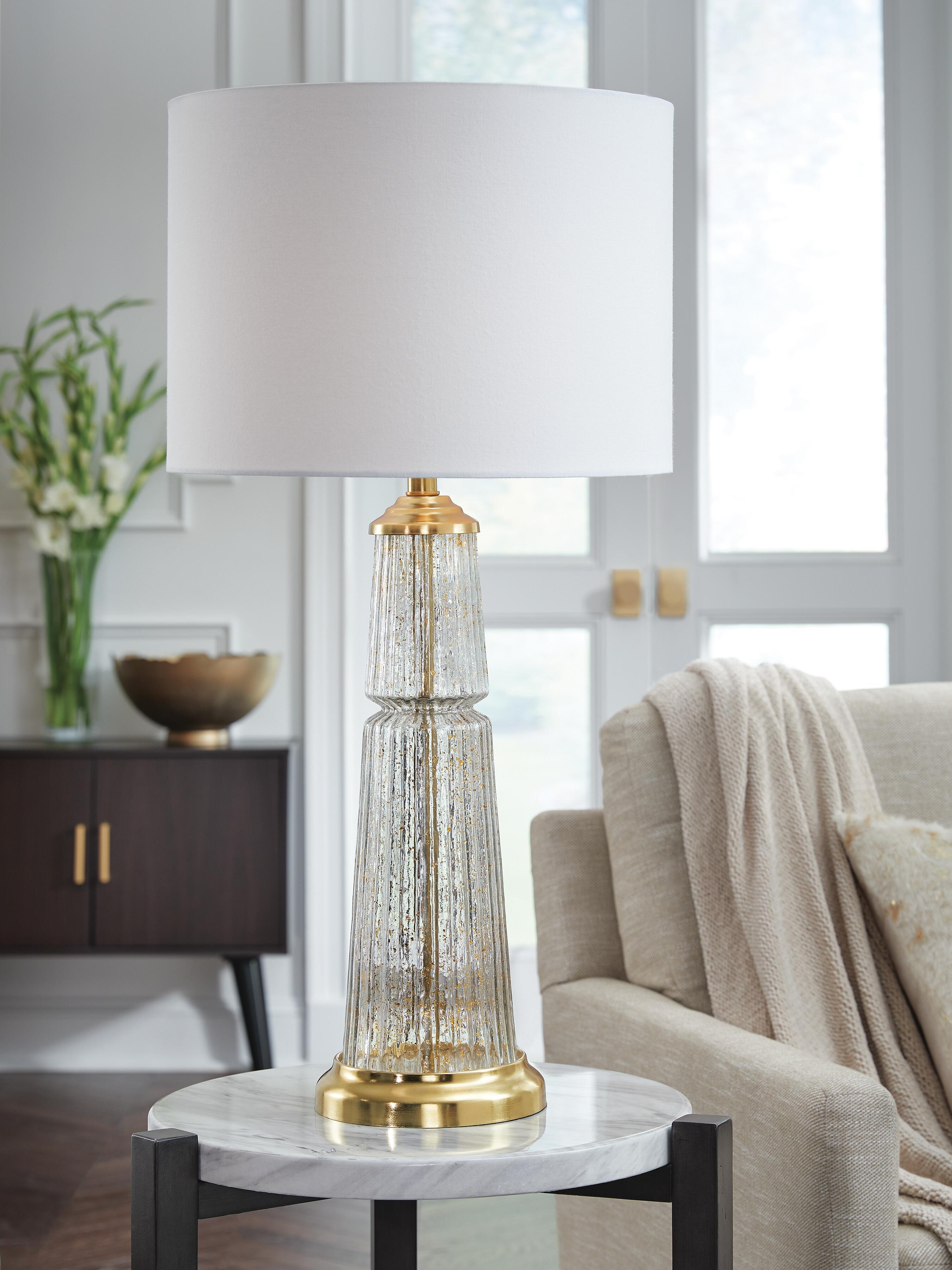 J&M Furniture - Ashley Furniture - Bakersboro Table Lamp - Glass Table Lamp (1/CN) - L430884