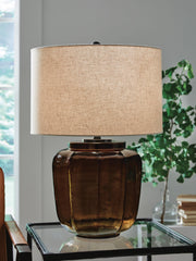 J&M Furniture - Ashley Furniture - Bainmore Table Lamp - Glass Table Lamp (1/CN) - L430914