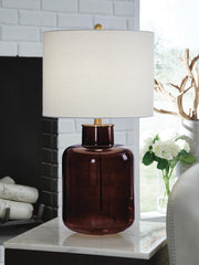 J&M Furniture - Ashley Furniture - Mette Table Lamp - Glass Table Lamp (1/CN) - L430924