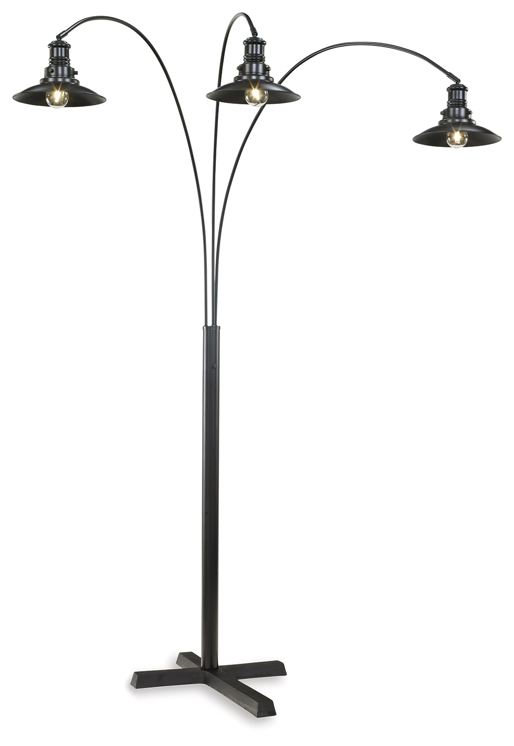 J&M Furniture - Ashley Furniture - Sheriel Floor Lamp - Metal Arc Lamp (1/CN) / Black - L725059