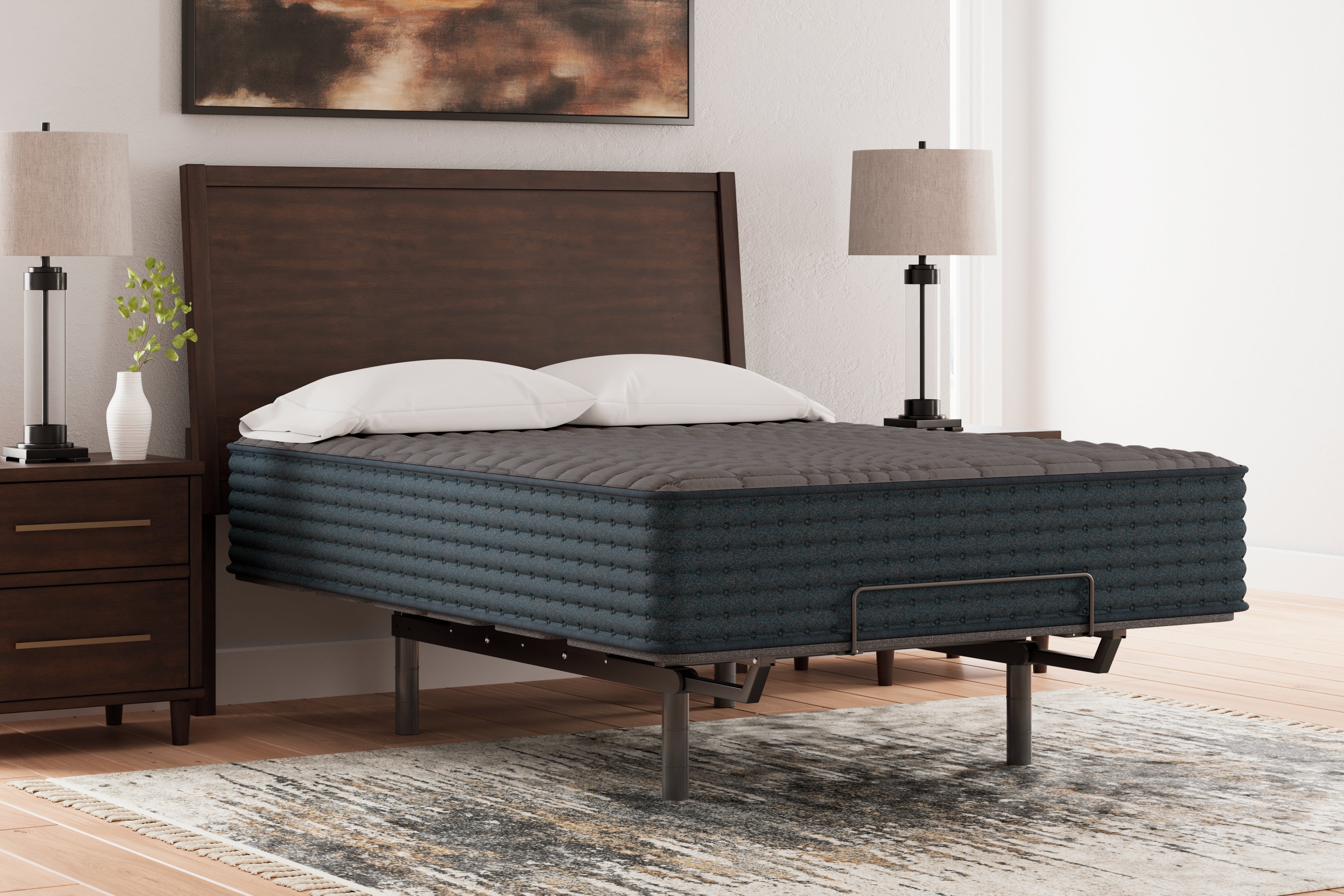 J&M Furniture - Ashley Furniture - Gray 1200 Hybrid Queen Mattress - Queen - M43831
