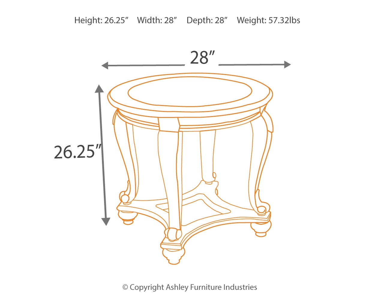 Norcastle End Table Ashley Furniture