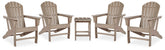 J&M Furniture - Ashley Furniture - Sundown Treasure 4 Adirondack Chairs and Outdoor End Table - 4 Adirondack Chairs and Outdoor End Table - P014P2