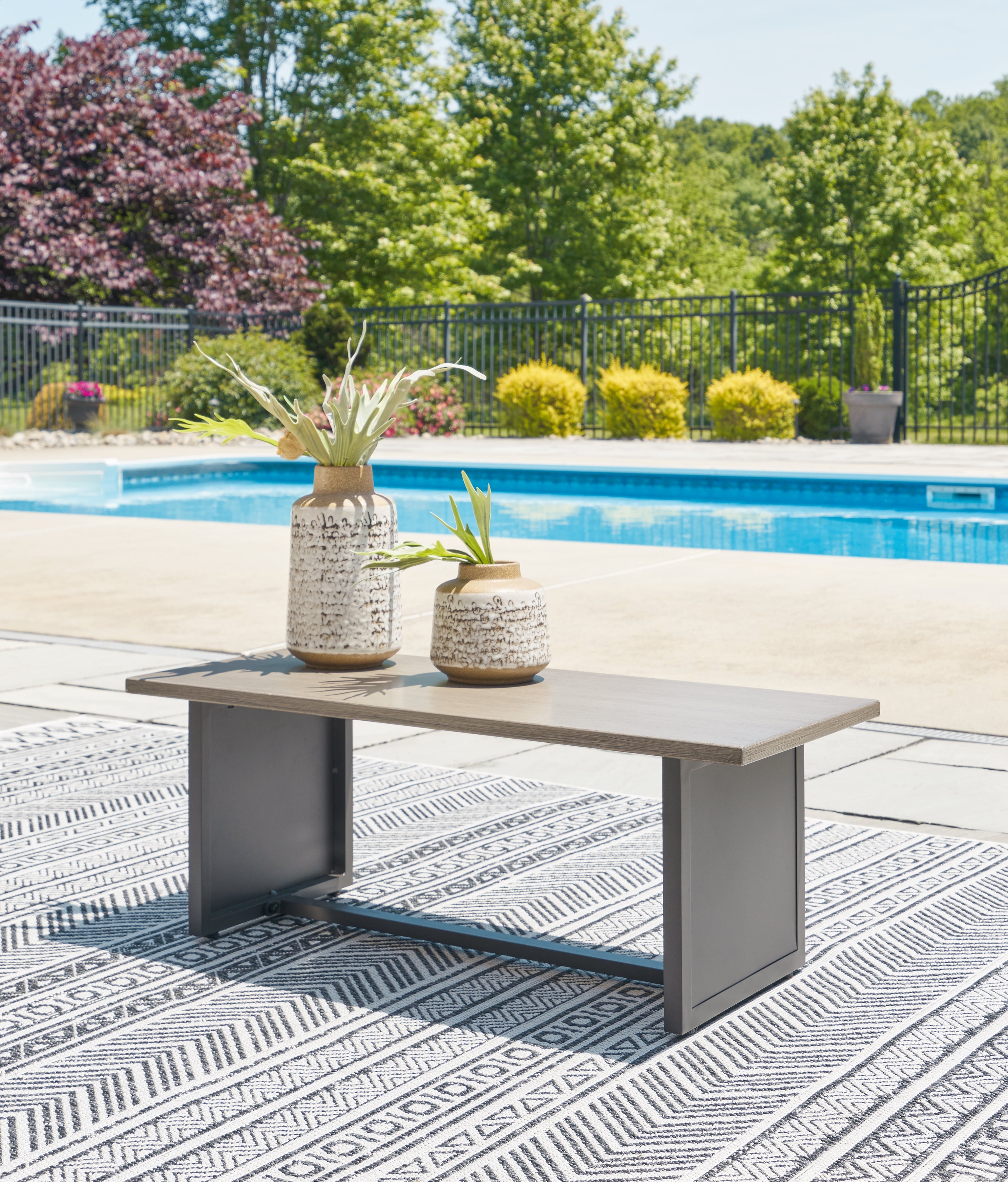 J&M Furniture - Ashley Furniture - Bree Zee Outdoor End Table - Rectangular End Table - P160-703