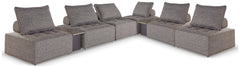 J&M Furniture - Ashley Furniture - Bree Zee 8-Piece Outdoor Modular Seating - 8-Piece Outdoor Modular Seating - P160P14
